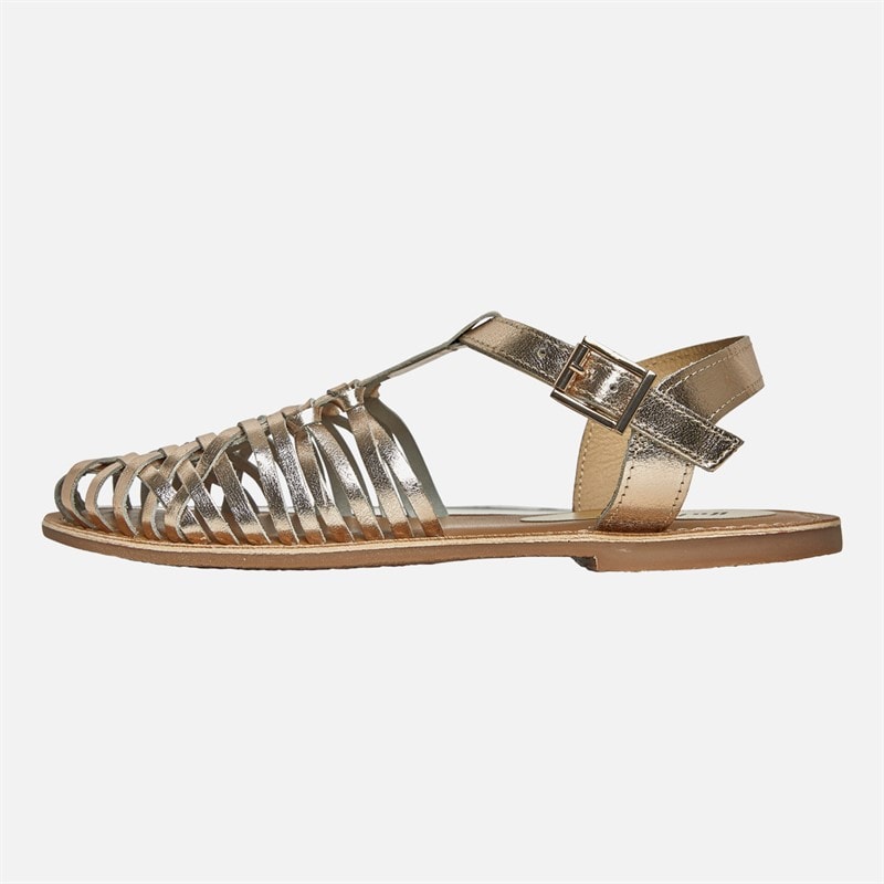 Onfire Womens Ellie Woven Sandals Gold - Image 2