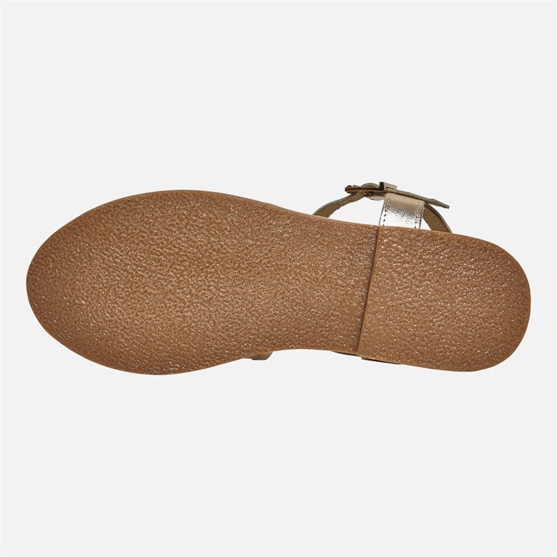 Onfire Womens Ellie Woven Sandals Gold - Image 3
