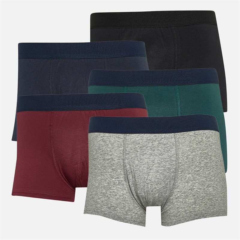 Onfire Mens Five Pack Boxer Shorts Multi Navy - Image 1