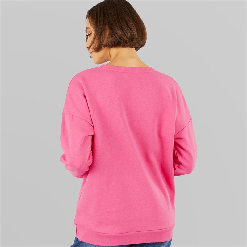Onfire Womens Lips Sweatshirt Pink - Image 2