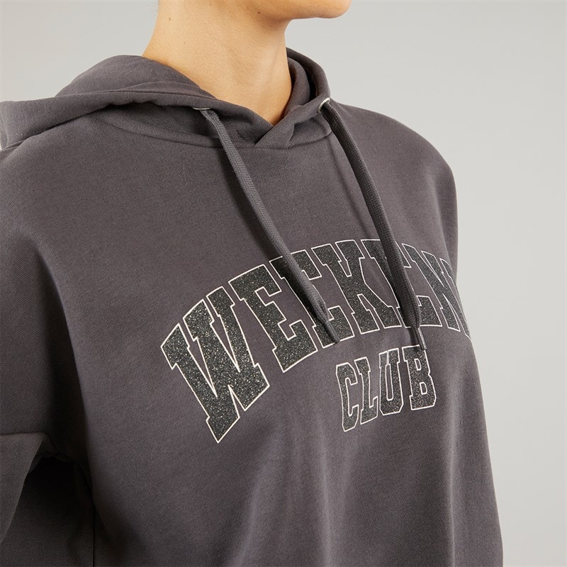 Onfire Womens Weekend Hoodie Charcoal - Image 3