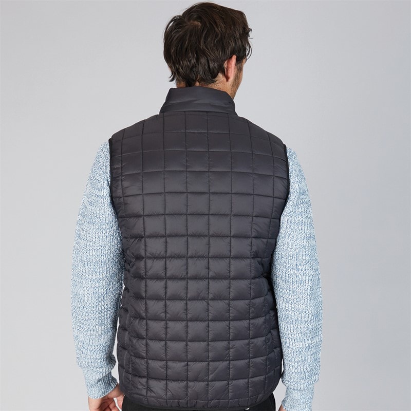 Onfire Mens Quilted Gilet Black - Image 2