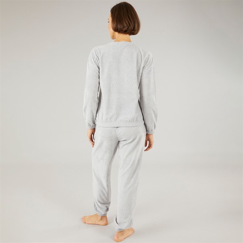 Onfire Womens Microfleece Lounge Set Grey - Image 2