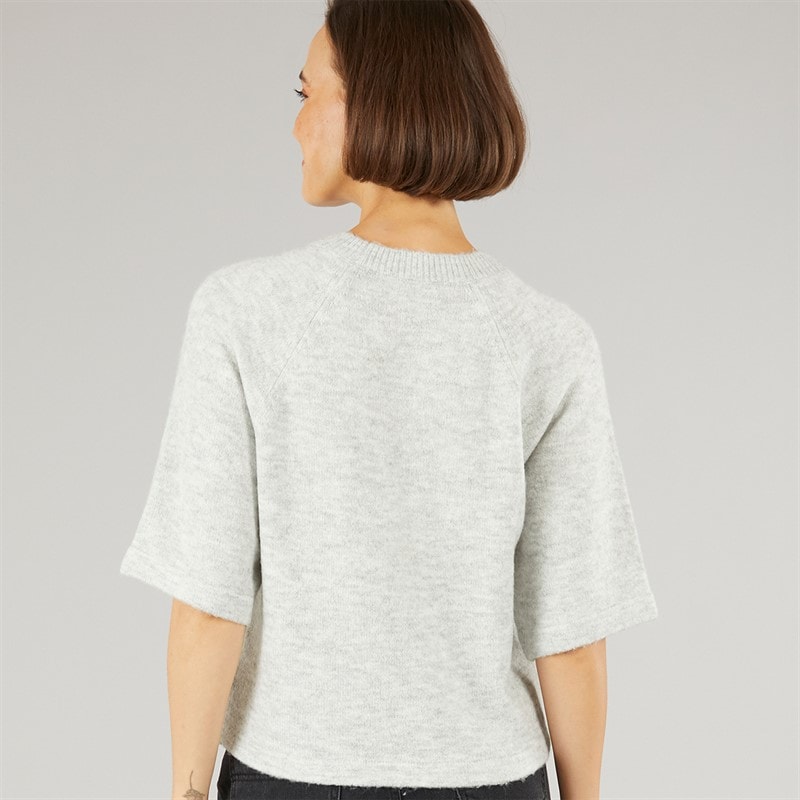 Onfire Womens Short Sleeved Raglan Jumper Charcoal Marl - Image 2