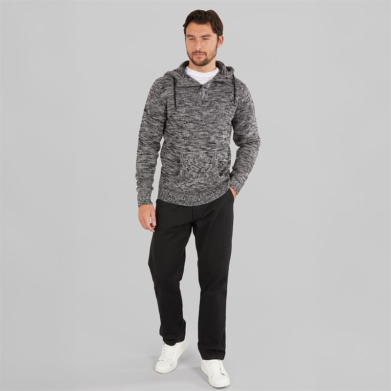 Onfire Mens Straight Fit 100% Cotton Chino Trousers Black - Image 3