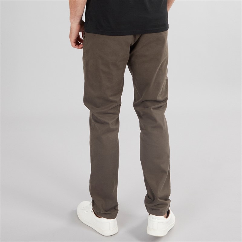 Onfire Mens Slim Fit Chino Trousers Charcoal - Image 2