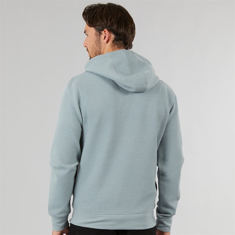 Onfire Mens Textured Hoodie Slate Grey - Image 2