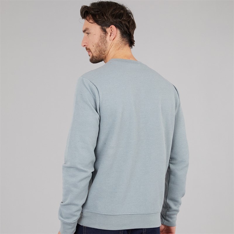 Onfire Mens Textured Sweatshirt Slate Grey - Image 2