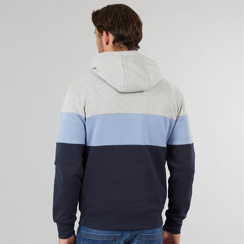 Onfire Mens Colour Block Hoodie Navy - Image 2