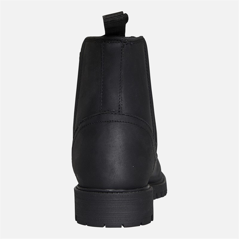 Onfire Womens Leather Country Chelsea Boots Black - Image 4