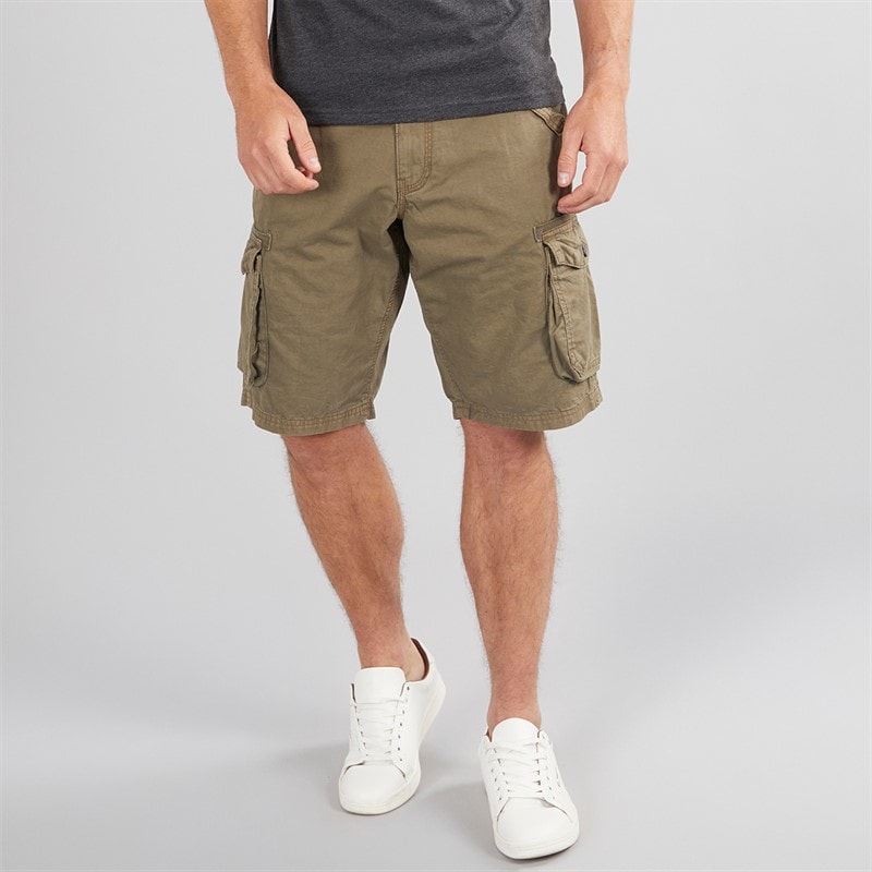 Onfire Mens Cargo Shorts Khaki - Image 1