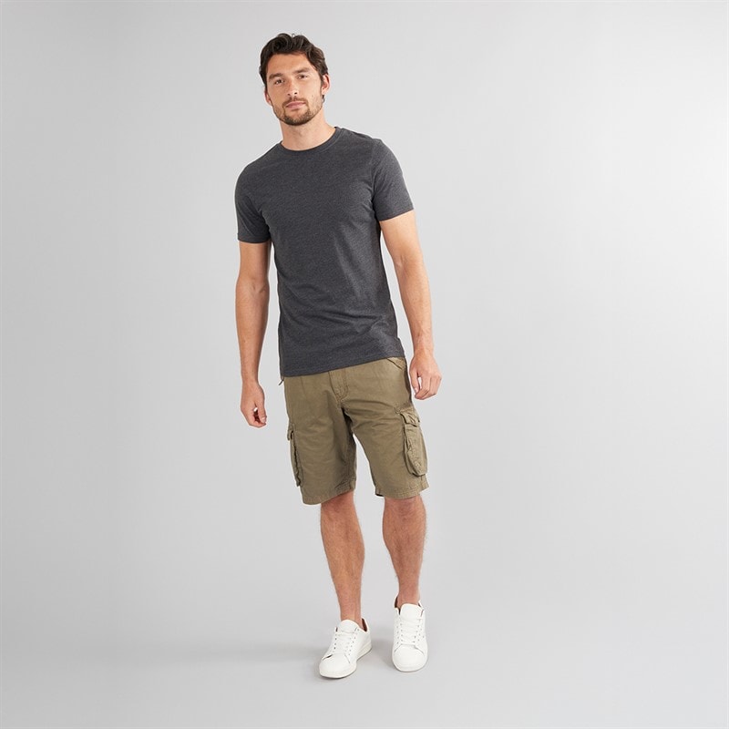 Onfire Mens Cargo Shorts Khaki - Image 3