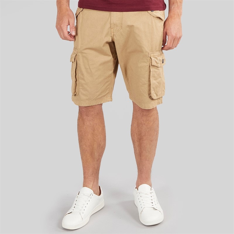 Onfire Mens Cargo Shorts Stone - Image 1