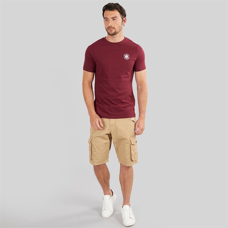 Onfire Mens Cargo Shorts Stone - Image 3