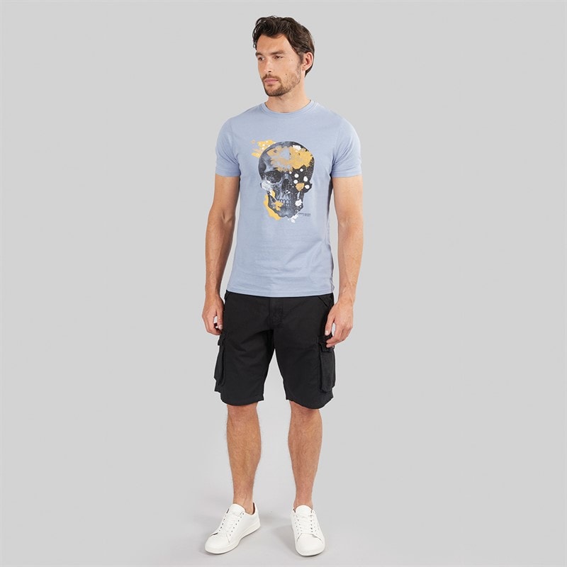 Onfire Mens Cargo Shorts Black - Image 3