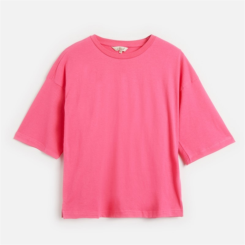 Onfire Womens Three Pack Boxy Crew Neck T-Shirts Navy Stripe/Pink/Grey Marl Navy Stripe / Pink / Grey Marl - Image 2
