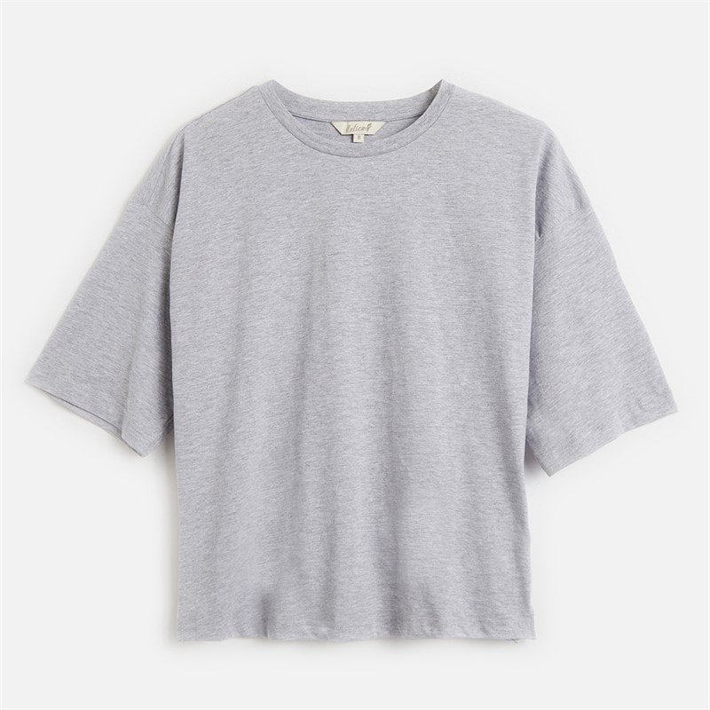 Onfire Womens Three Pack Boxy Crew Neck T-Shirts Navy Stripe/Pink/Grey Marl Navy Stripe / Pink / Grey Marl - Image 3