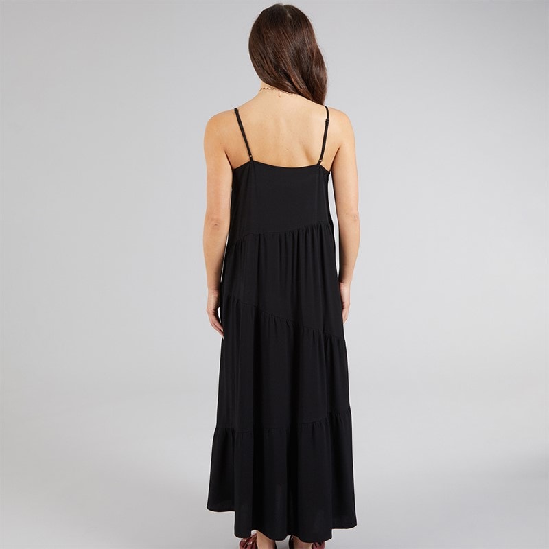 Onfire Womens Maxi Tiered Dress Black - Image 2