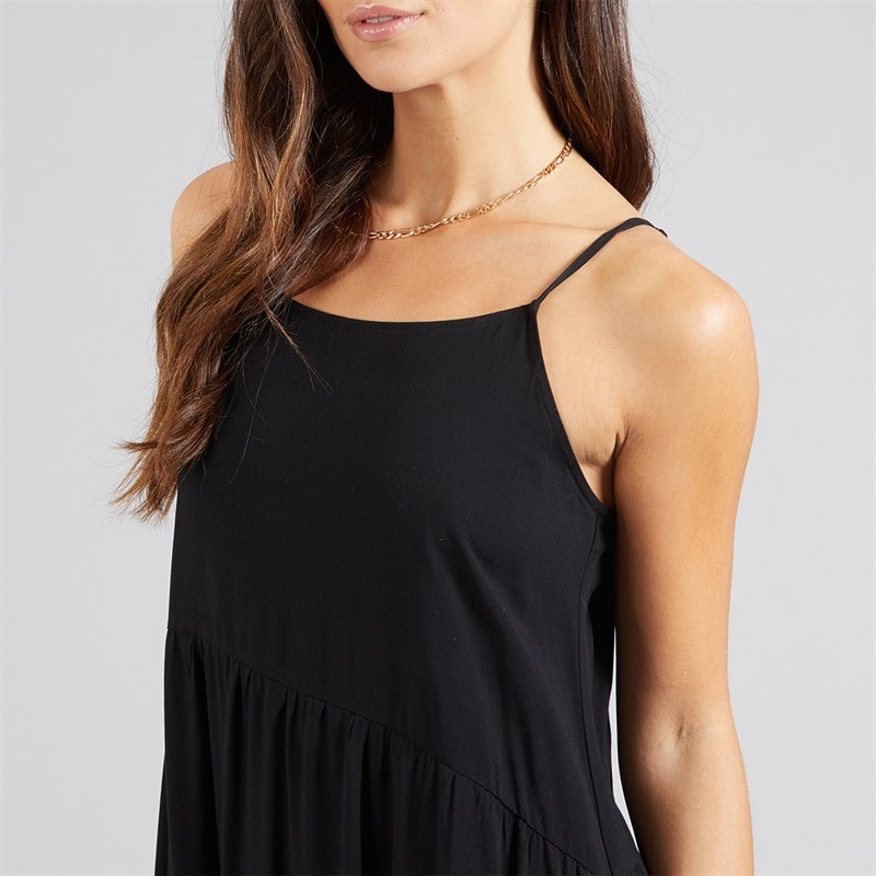 Onfire Womens Maxi Tiered Dress Black - Image 3
