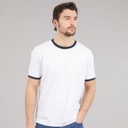 Onfire Mens Ringer T-Shirt Ecru