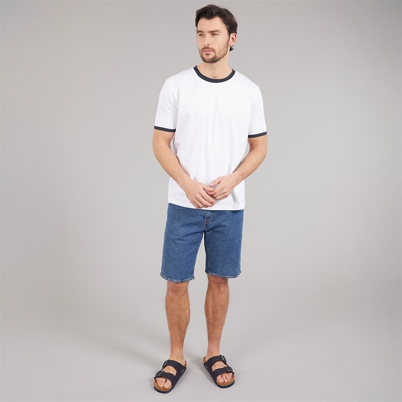 Onfire Mens Ringer T-Shirt Ecru - Image 3