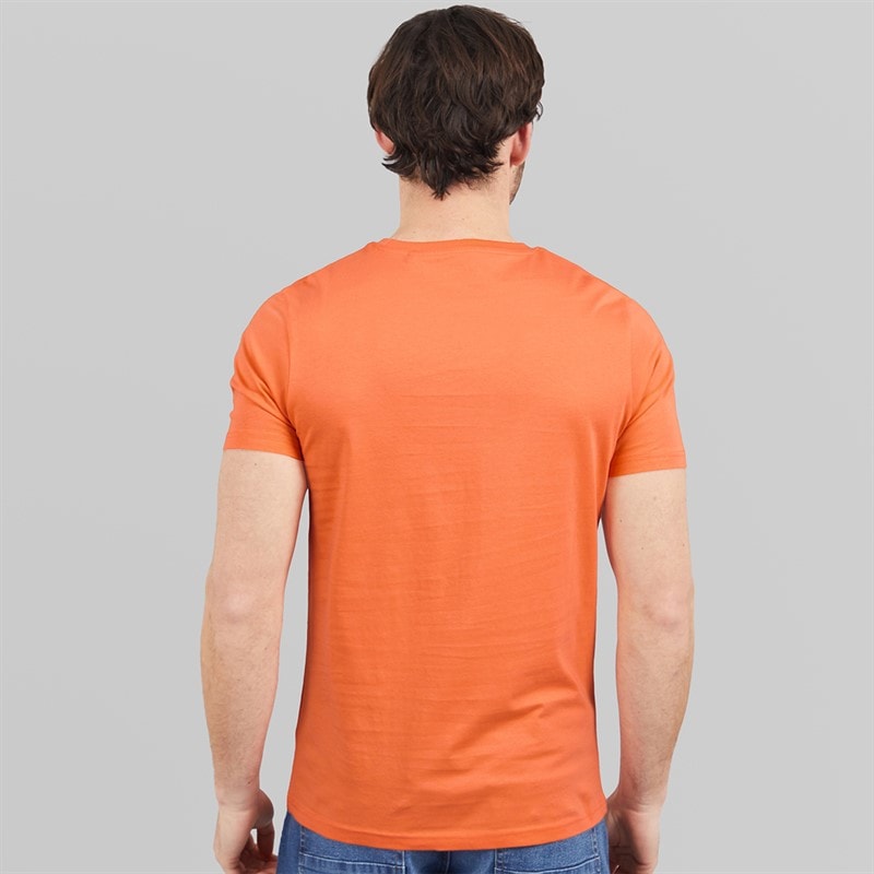 Onfire Mens Festival Skull T-Shirt Peach Pink - Image 2