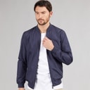 Onfire Mens Bomber Jacket Navy