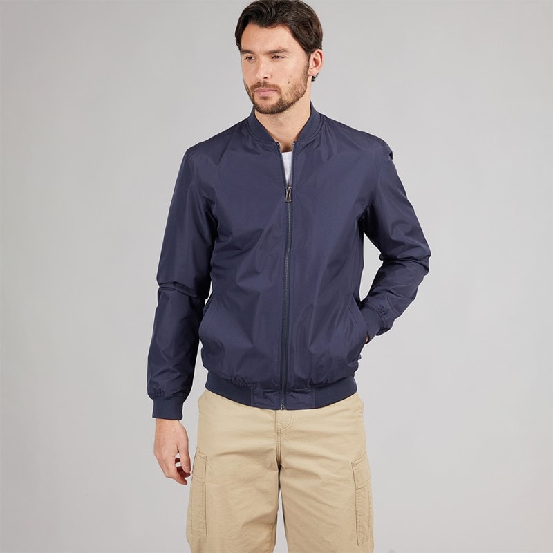 Onfire Mens Bomber Jacket Navy - Image 3