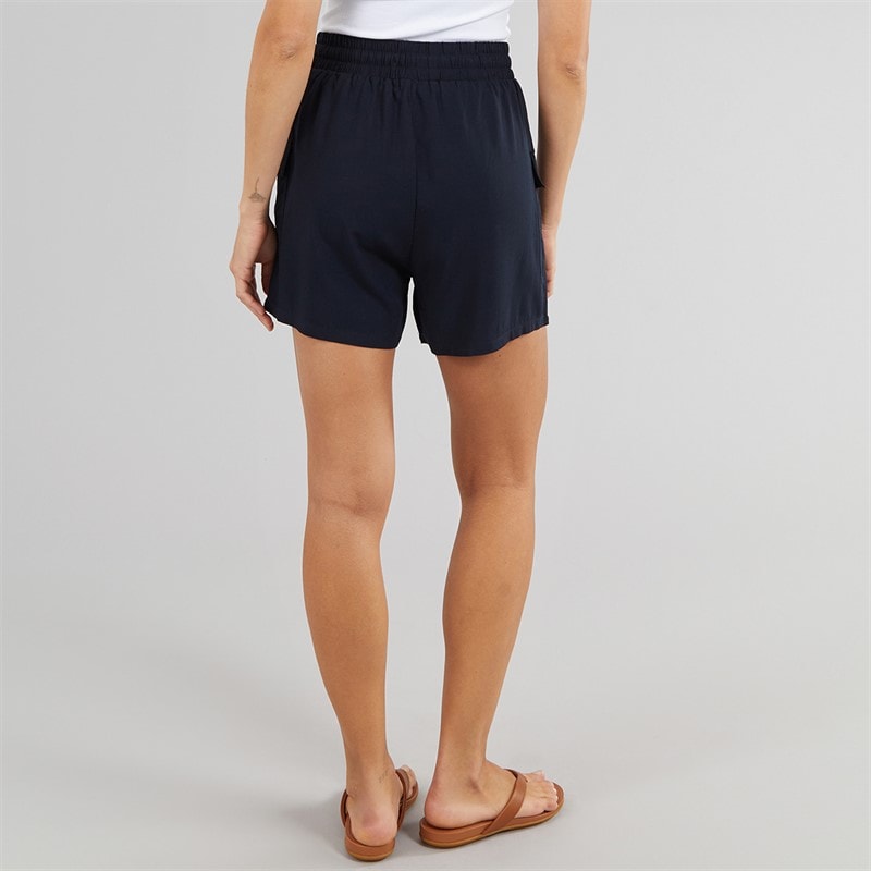 Onfire Womens Viscose Cargo Shorts Navy - Image 2