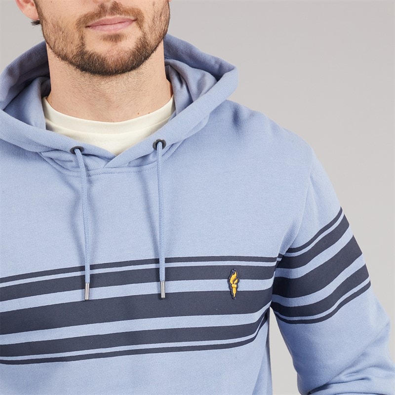 Onfire Mens Striped Hoodie Kentucky Blue - Image 3