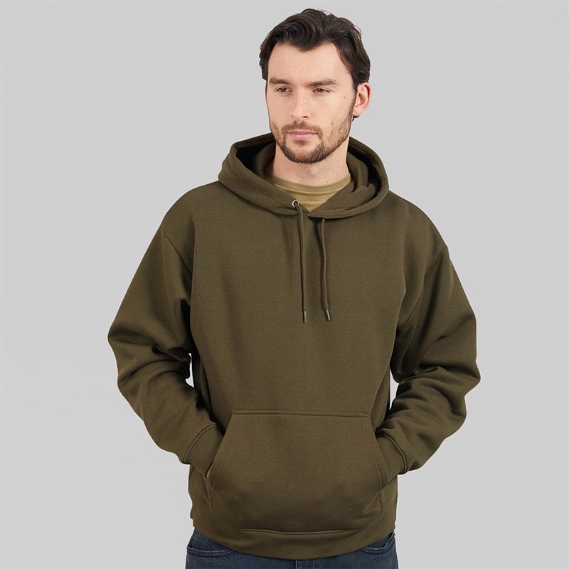 Onfire Mens Overhead Hoodie Khaki
