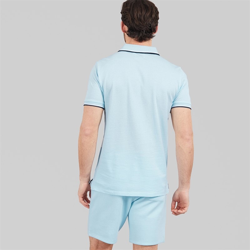 Onfire Mens Polo Shirt And Shorts Set Ice Water - Image 2