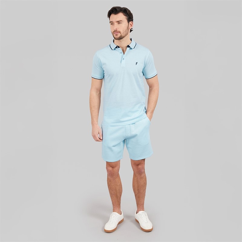 Onfire Mens Polo Shirt And Shorts Set Ice Water - Image 3