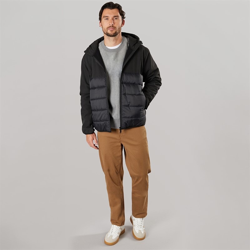 Onfire Mens Hooded Jacket Black - Image 4