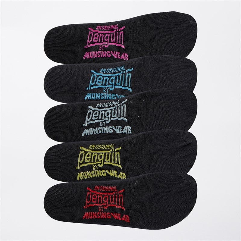 Original Penguin Mens Five Pack Socks Black - Image 2