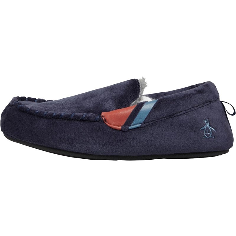 Original Penguin Mens Bedhead Slippers Navy - Image 2