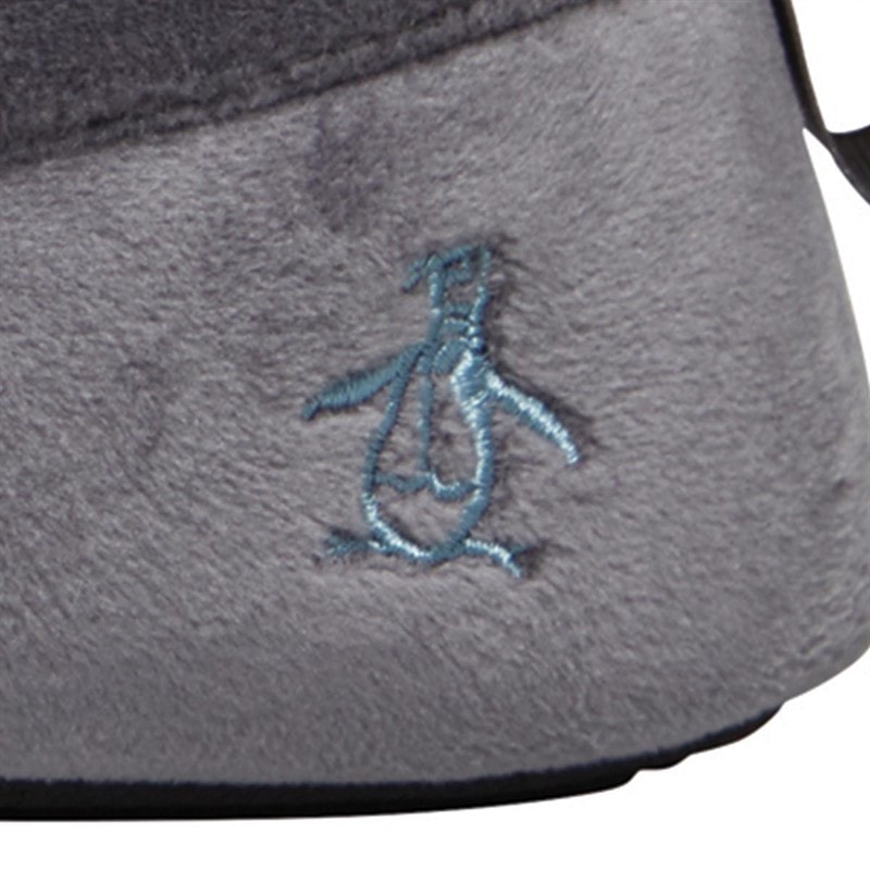 Original Penguin Mens Bedhead Slippers Charcoal - Image 4