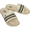 Original Penguin Mens Pier Retro Slides Off White