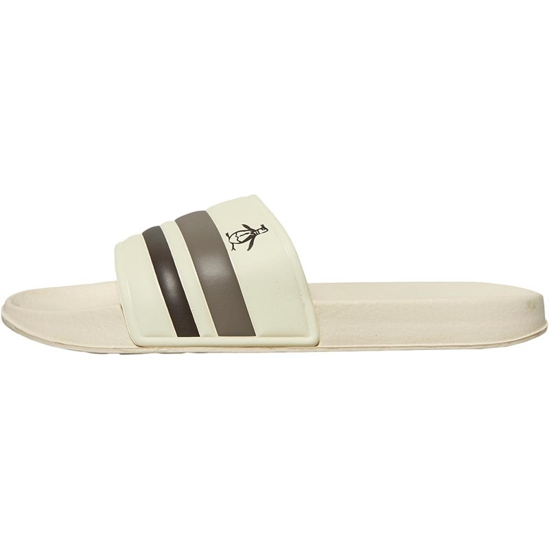Original Penguin Mens Pier Retro Slides Off White - Image 2