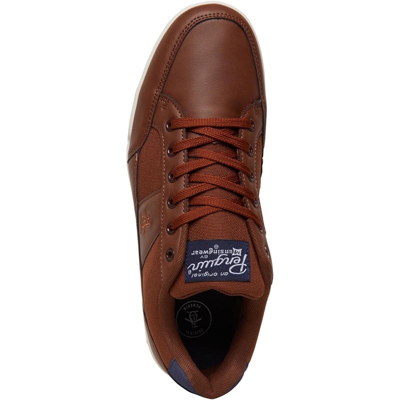 Original Penguin Mens Hyper Trainers Tan - Image 4