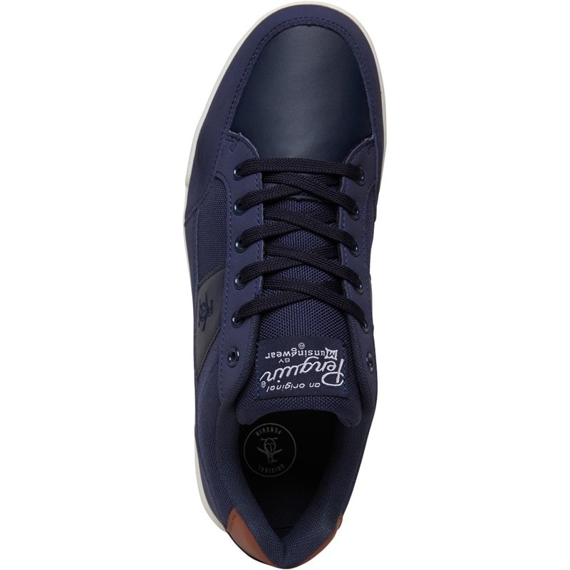 Original Penguin Mens Hyper Trainers Navy - Image 4