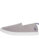 Original Penguin Mens Sabre Slip On Canvas Pumps Grey