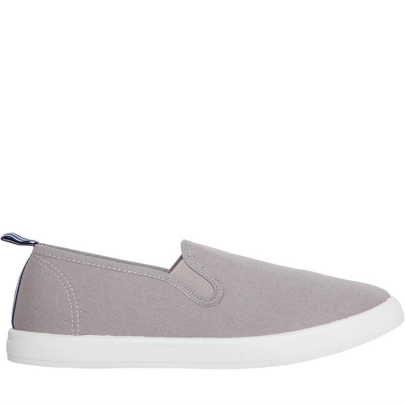 Original Penguin Mens Sabre Slip On Canvas Pumps Grey - Image 5