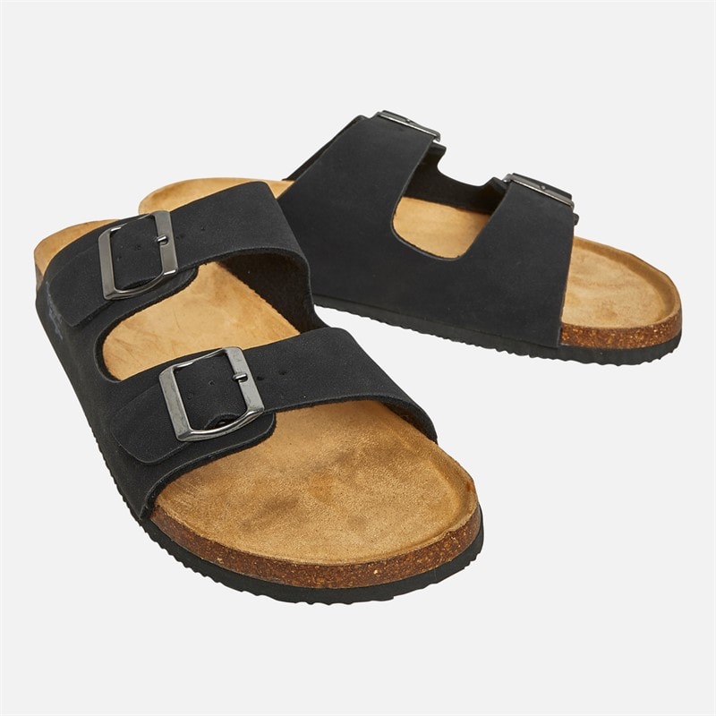 Original Penguin Mens Port 2 Sandals Black