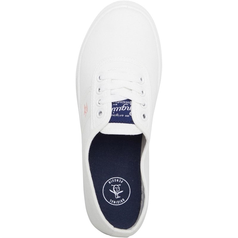 Original Penguin Womens Susie Canvas Pumps White - Image 4