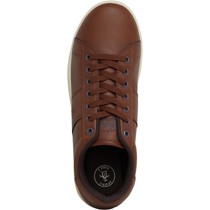 Original Penguin Mens Steadman Trainers Tan - Image 4