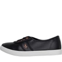 Original Penguin Womens Susie PU Pumps Black/Rose Gold