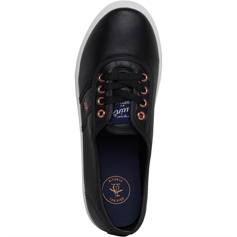 Original Penguin Womens Susie PU Pumps Black/Rose Gold - Image 4