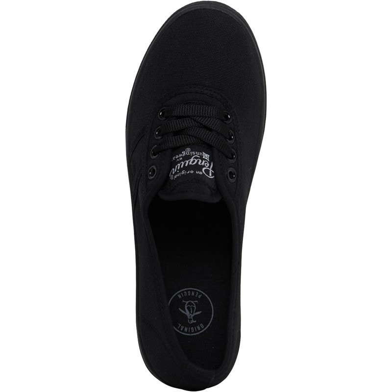 Original Penguin Womens Susie Canvas Pumps Black Mono - Image 4