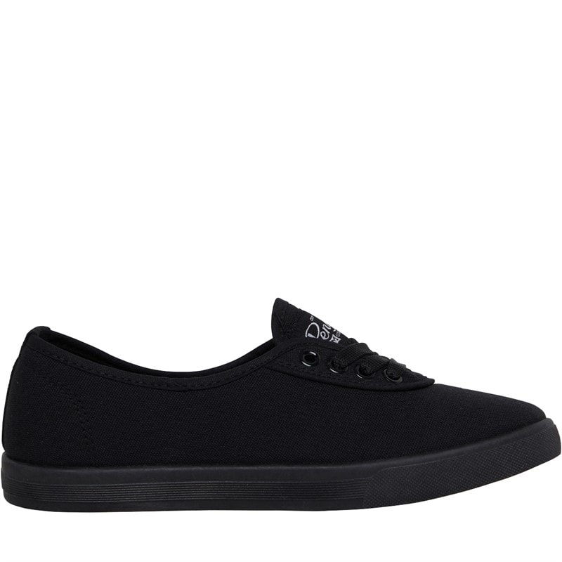 Original Penguin Womens Susie Canvas Pumps Black Mono - Image 5